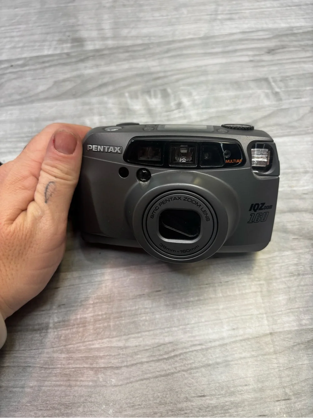 Pentax Black 35mm Point-and-Shoot Zoom Camera vintage Works Great!